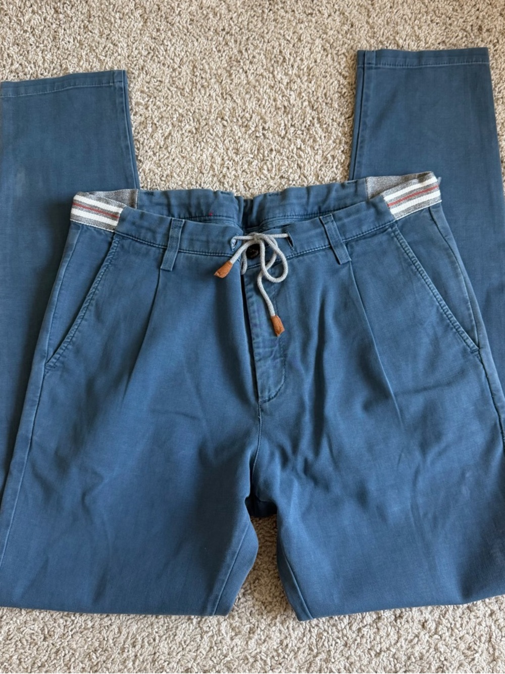 Eleventy Stretch Waist Drawstring Pants